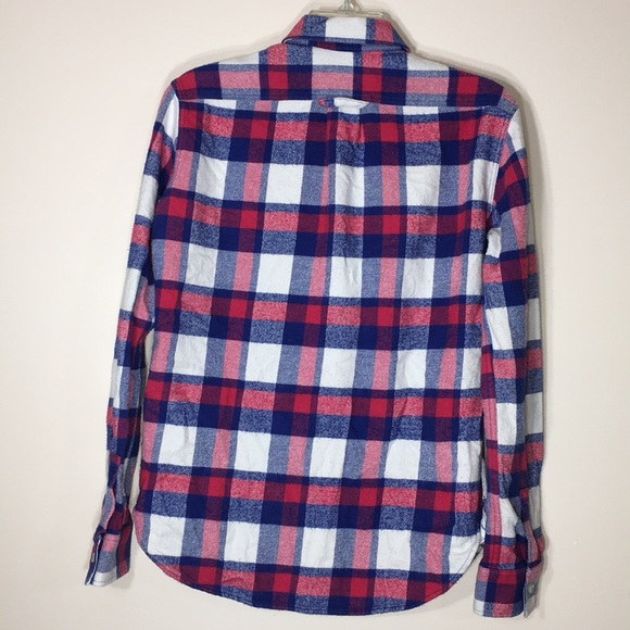 Jack Wills flannel/plaid button down size 4 - Picture 5 of 7
